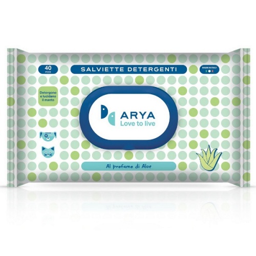 Картинка Салфетки очищающие тканевые ARYA с ароматом алоэ от магазина Petcetera