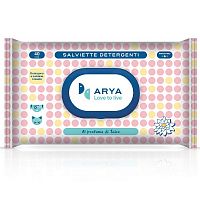 Картинка Салфетки очищающие тканевые ARYA с ароматом пудры от магазина Petcetera