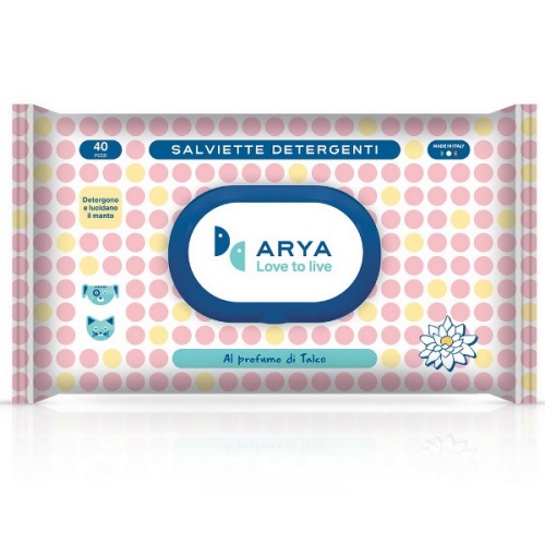 Картинка Салфетки очищающие тканевые ARYA с ароматом пудры от магазина Petcetera